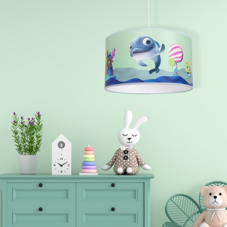 Dečiji luster na sajli DOLPHIN 1xE27/60W/230V