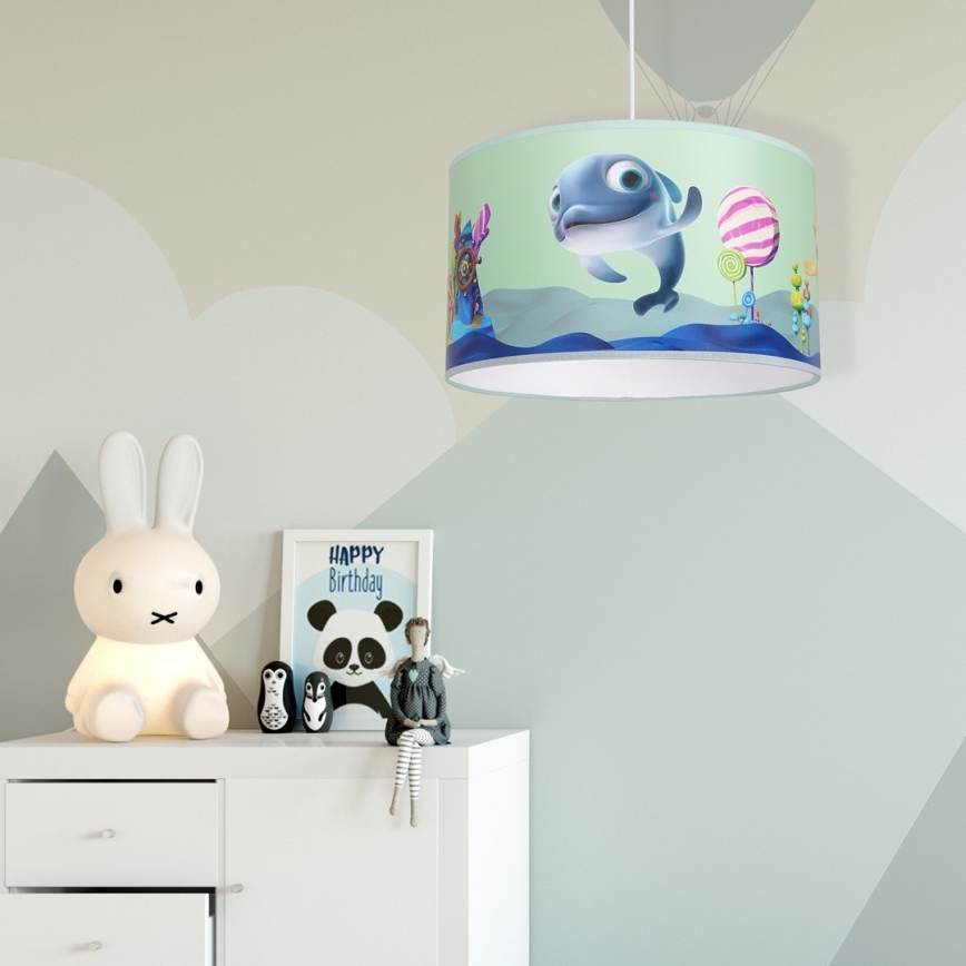 Dečiji luster na sajli DOLPHIN 1xE27/60W/230V