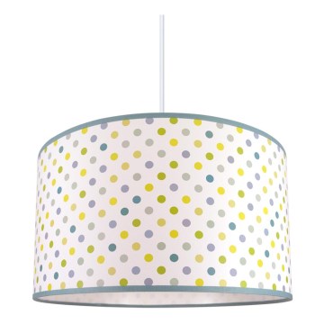 Dečiji luster na sajli DOTS zeleno 1xE27/60W/230V