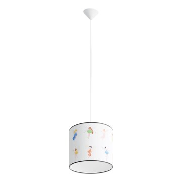 Dečiji luster na sajli FAIRY 1xE27/15W/230V, prečnik 30 cm, vila