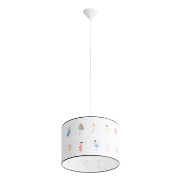 Dečiji luster na sajli FAIRY 1xE27/15W/230V Ø 40 cm vila
