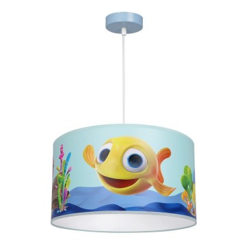 Dečiji luster na sajli FISH 1xE27/60W/230V