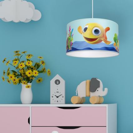 Dečiji luster na sajli FISH 1xE27/60W/230V