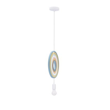 Dečiji luster na sajli HOOPS 1xE27/20W/230V pr. 27 cm šaren