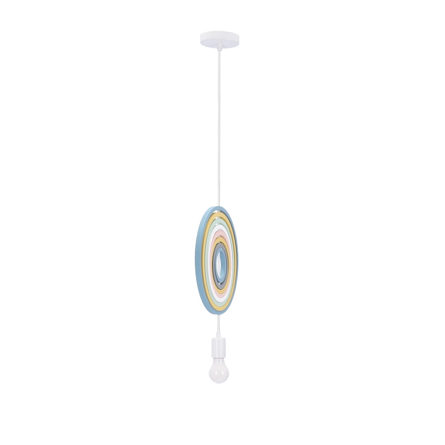 Dečiji luster na sajli HOOPS 1xE27/20W/230V pr. 27 cm šaren