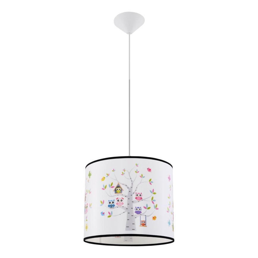 Dečiji luster na sajli OWLS 1xE27/15W/230V Ø 30 cm sove