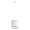 Dečiji luster na sajli PRINCESS 1xE27/15W/230V Ø 30 cm princeza