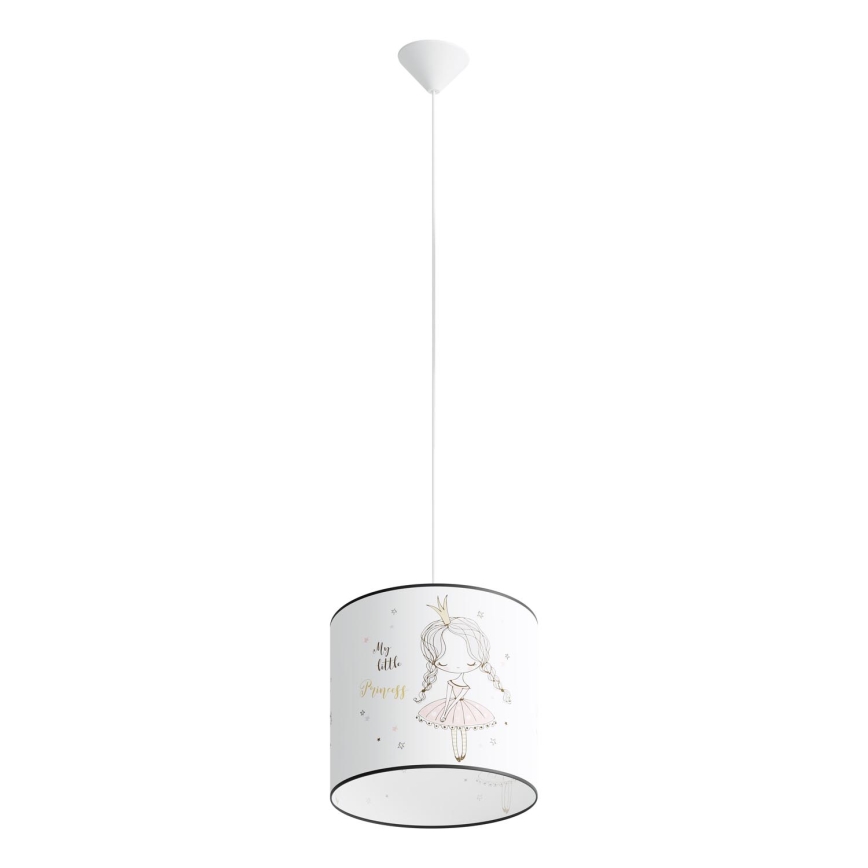 Dečiji luster na sajli PRINCESS 1xE27/15W/230V Ø 30 cm princeza