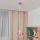 Dečiji luster na sajli STARS 1xE27/15W/230V roze/bela