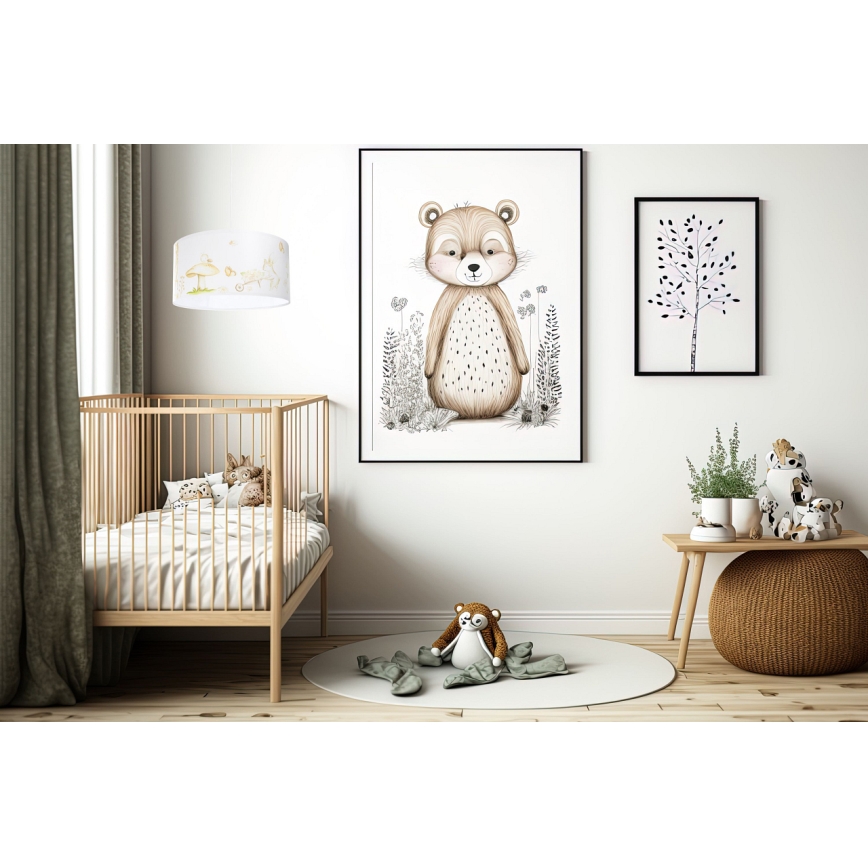 Dečiji luster na sajli SWEET DREAMS 1xE27/60W/230V pr. 30 cm