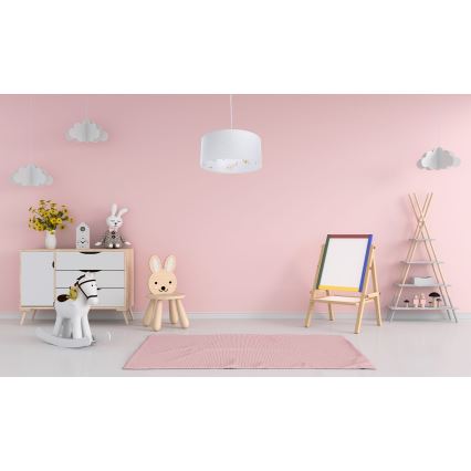Dečiji luster na sajli SWEET DREAMS 1xE27/60W/230V pr. 30 cm