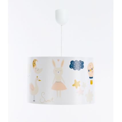Dečiji luster na sajli SWEET DREAMS 1xE27/60W/230V pr. 30 cm