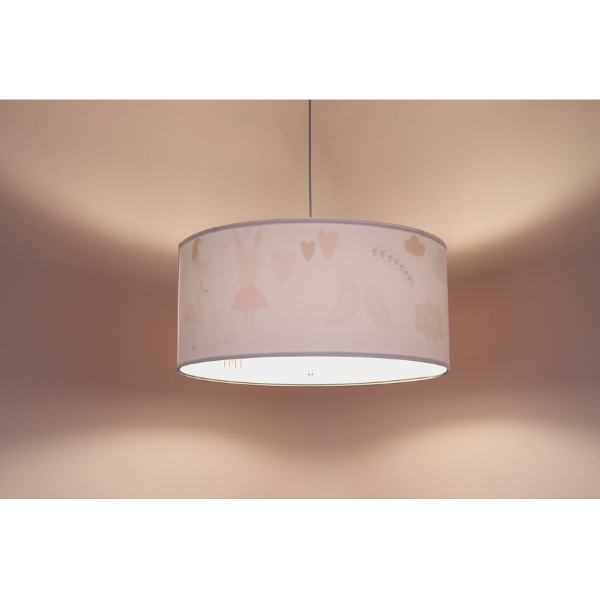 Dečiji luster na sajli SWEET DREAMS 1xE27/60W/230V pr. 30 cm