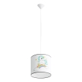 Dečiji luster na sajli UNICORN 1xE27/15W/230V prečnika 30 cm sa motivom jednoroga