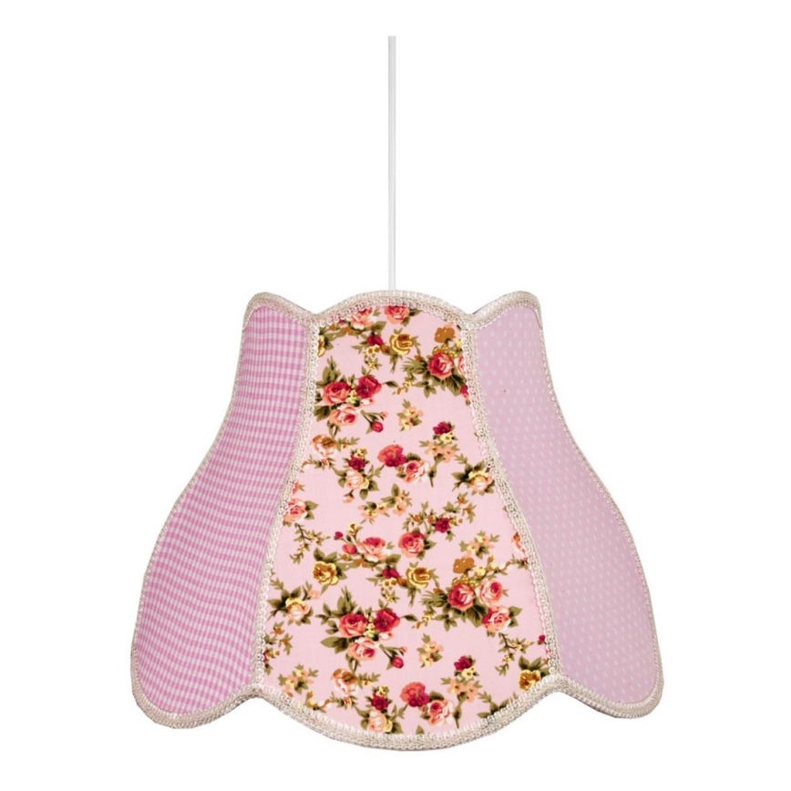 Dečiji luster na sajli ZUZA 1xE27/60W/230V roze
