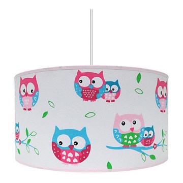 Dečiji luster OWLS 1xE27/60W/230V beo
