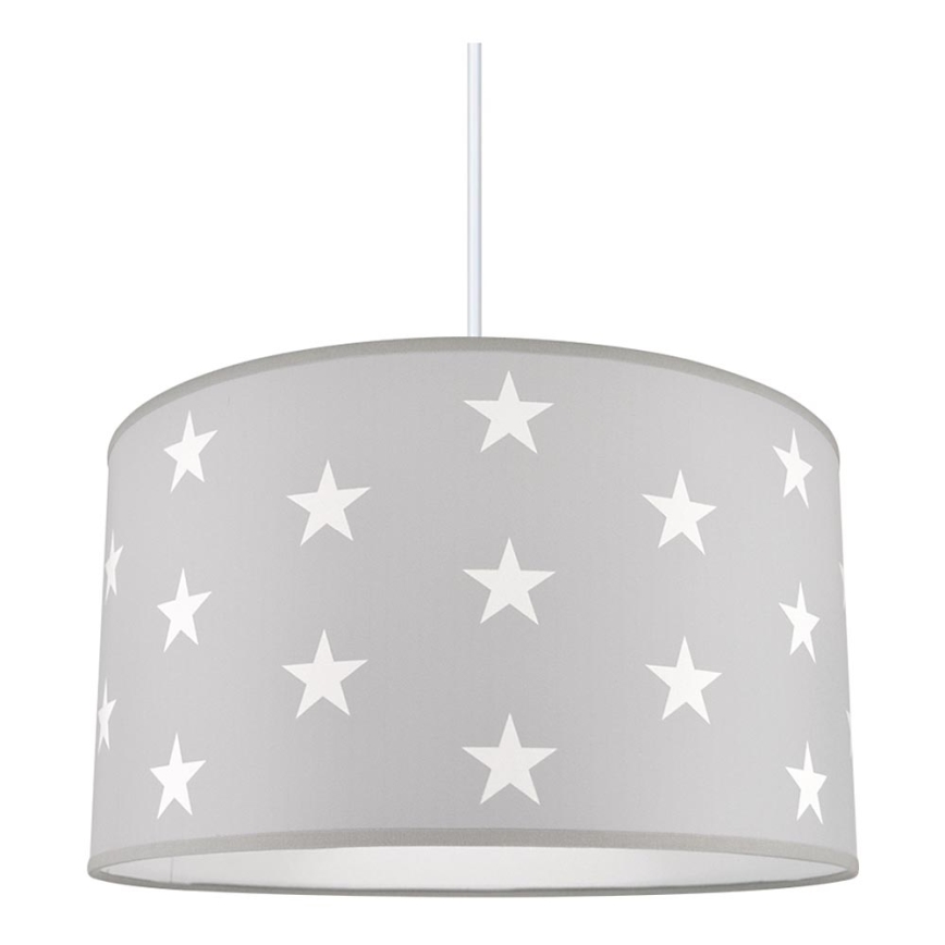 Dečiji luster STARS GREY 1xE27/60W/230V