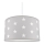 Dečiji luster STARS GREY 1xE27/60W/230V