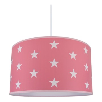 Dečiji luster STARS PINK 1xE27/60W/230V