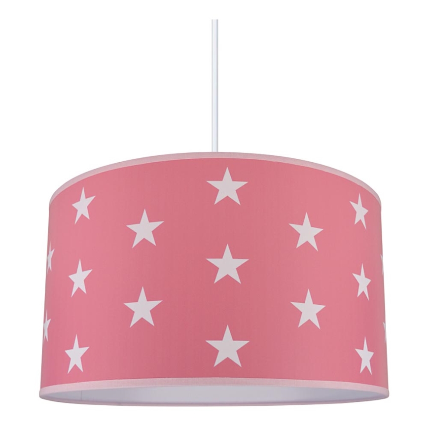 Dečiji luster STARS PINK 1xE27/60W/230V