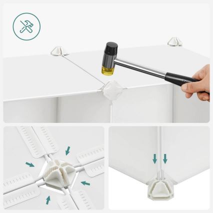 Dečiji modularni ormarić sa kutijama za odlaganje ANET, raznobojan