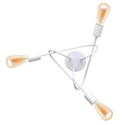 Dečiji plafonski luster OXFORD 3xE27/15W/230V beli