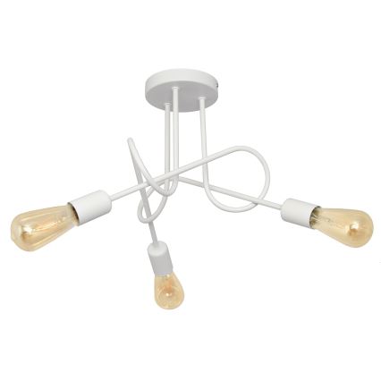 Dečiji plafonski luster OXFORD 3xE27/15W/230V beli