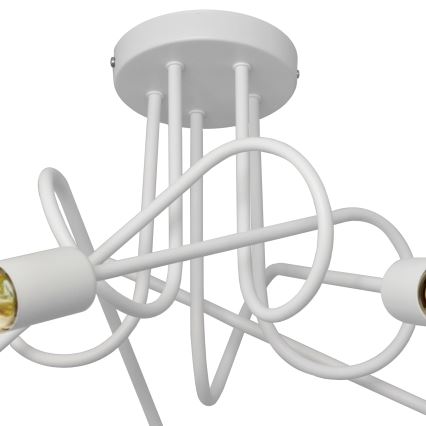 Dečiji plafonski luster OXFORD 5xE27/15W/230V beo