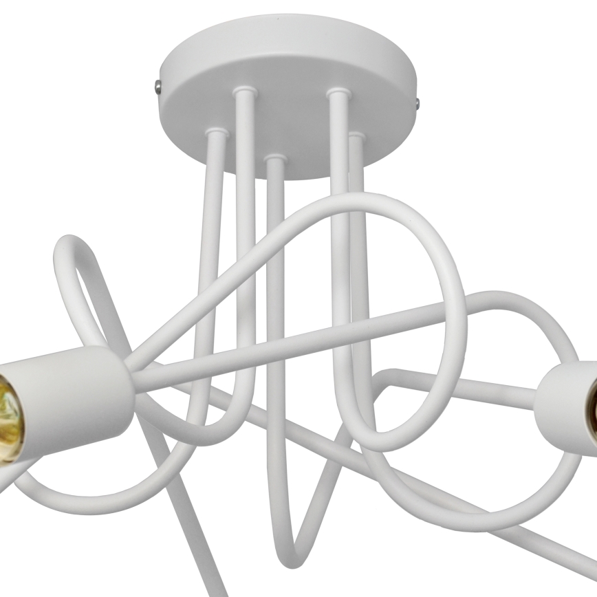 Dečiji plafonski luster OXFORD 5xE27/15W/230V beo