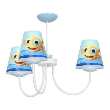 Dečiji viseći luster FISH 3xE14/40W/230V