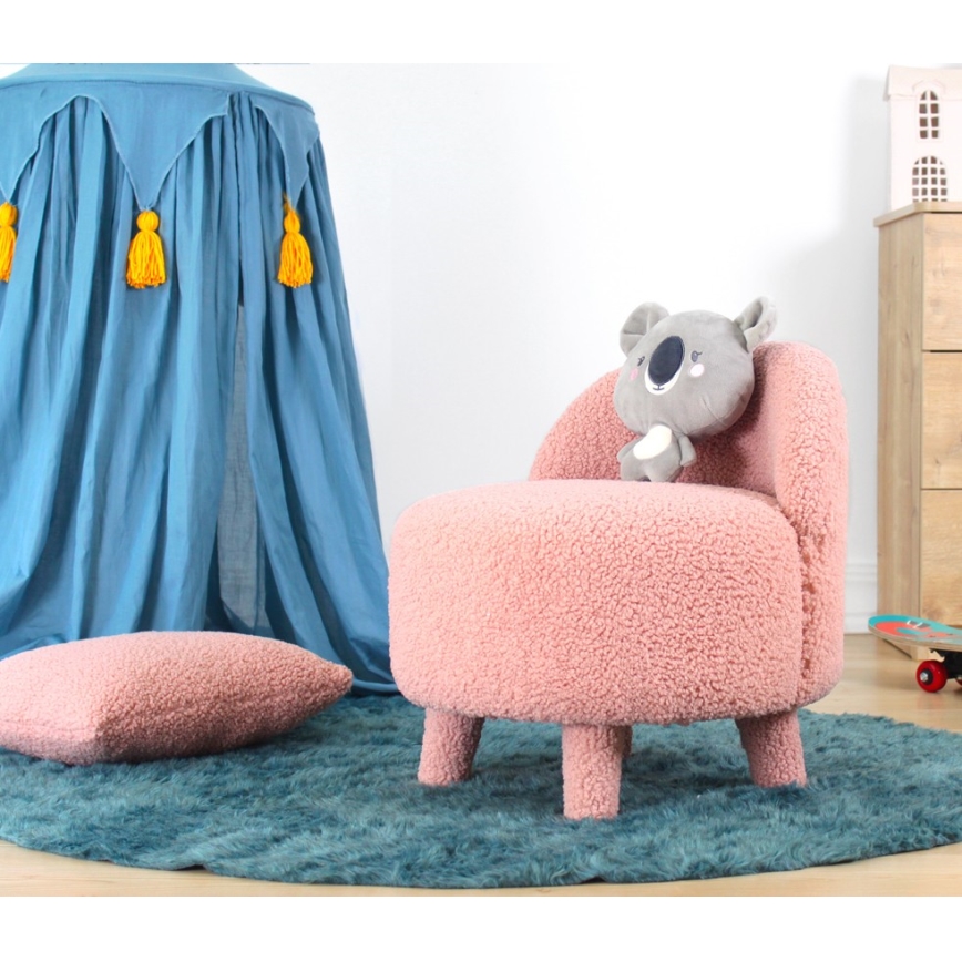 Dečja fotelja PIXI, prečnik 46 cm, ružičasta