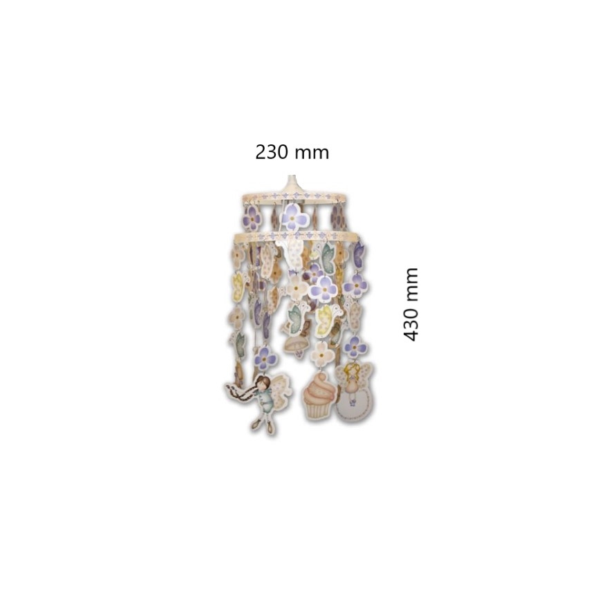 Decofun 70-114 - Dečiji abažur za dečiji luster HEIRLOOM E27 430x230 mm