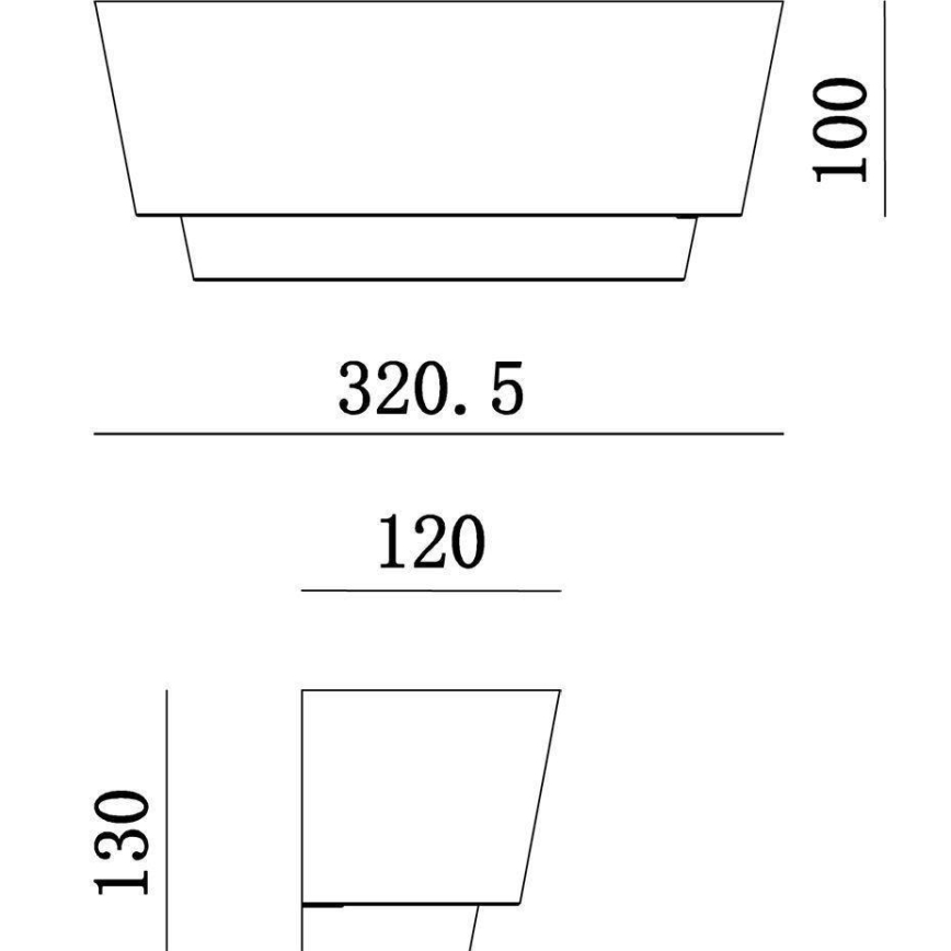Deko-Light 341205 - Zidna lampa TWYNNDA 1xE14/40W/230V bela