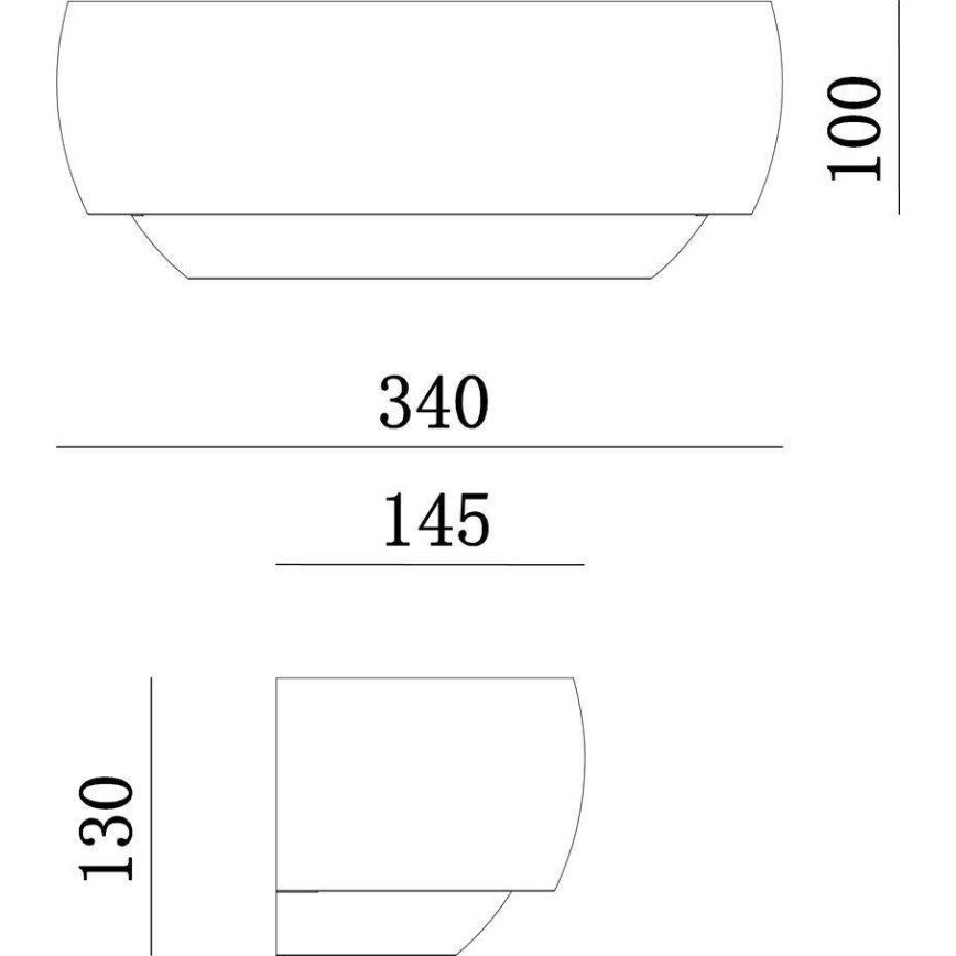 Deko-Light 341206 - Zidna lampa TWYNNDA 1xE14/40W/230V bela