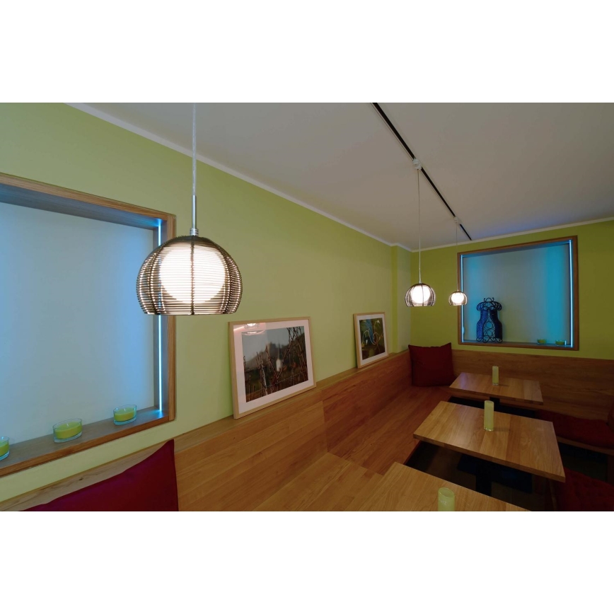 Deko-Light 342029 - Luster na sajli FILO 1xG9/40W/230V pr. 16 cm srebrno
