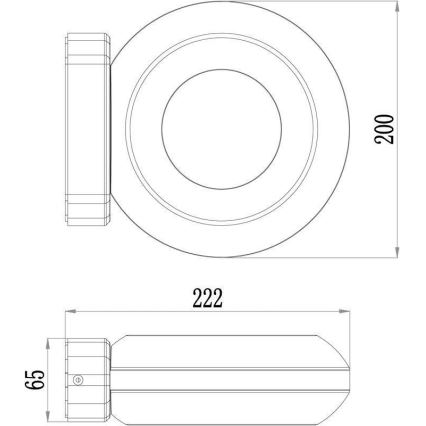 Deko-Light 731081 - LED Spoljna zidna lampa MUSCAE LED/13W/230V IP54 antracit