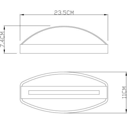 Deko-Light 731093 - LED Spoljna zidna lampa ERIDANI LED/13W/230V IP44 antracit