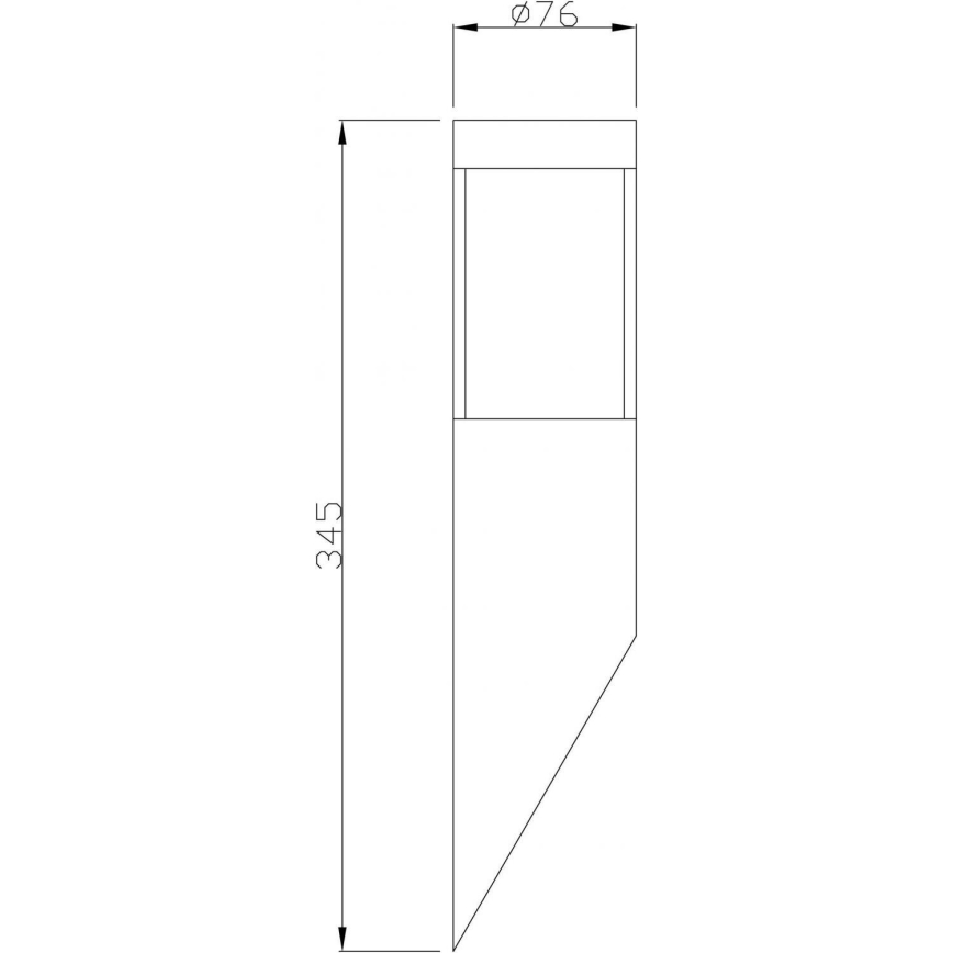 Deko-Light 731106 - Spoljašnja zidna lampa PORRIMA 1xGU10/5W/230V IP44 krom