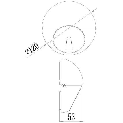Deko-Light 731111 - LED Spoljna zidna lampa AQUILAE LED/3,5W/230V IP65 antracit