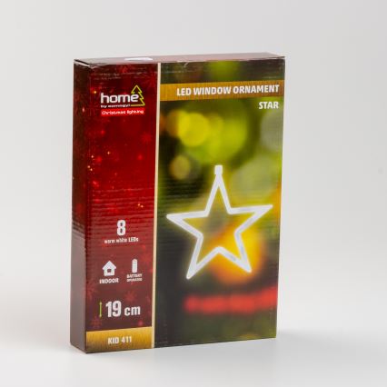 Dekoracija za prozor 8xLED/3xAA