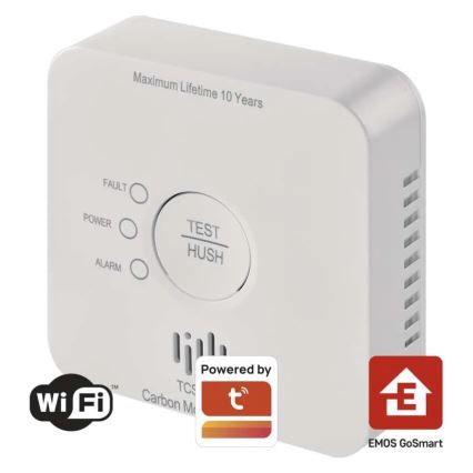 Detektor ugljen monoksida GoSmart 2xAA Wi-Fi Tuya
