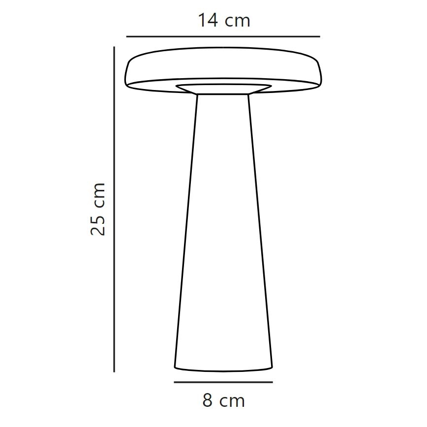 DFTP by Nordlux - LED Prigušiva spoljašnja stona lampa ARCELLO LED/2,8W/3,7V IP54
