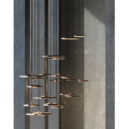 DFTP by Nordlux - LED Prigušivi luster na sajli ARTIST LED/14W/230V pr. 25 cm bakrena
