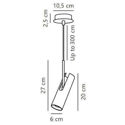 DFTP by Nordlux - Luster na sajli MIB 1xGU10/8W/230V crno