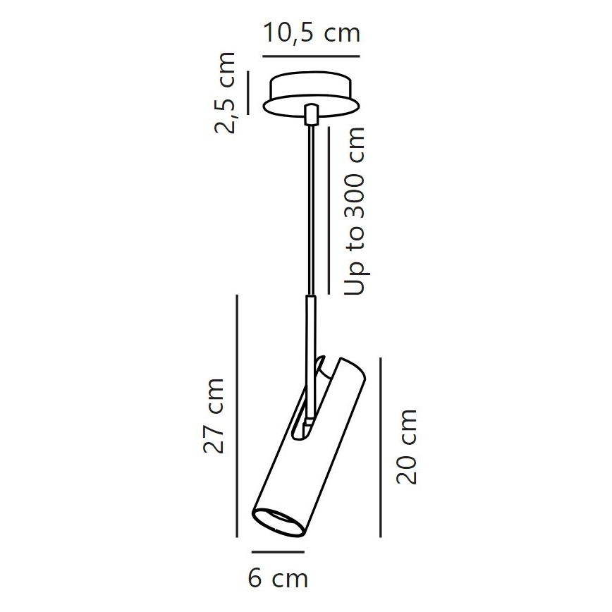 DFTP by Nordlux - Luster na sajli MIB 1xGU10/8W/230V crno