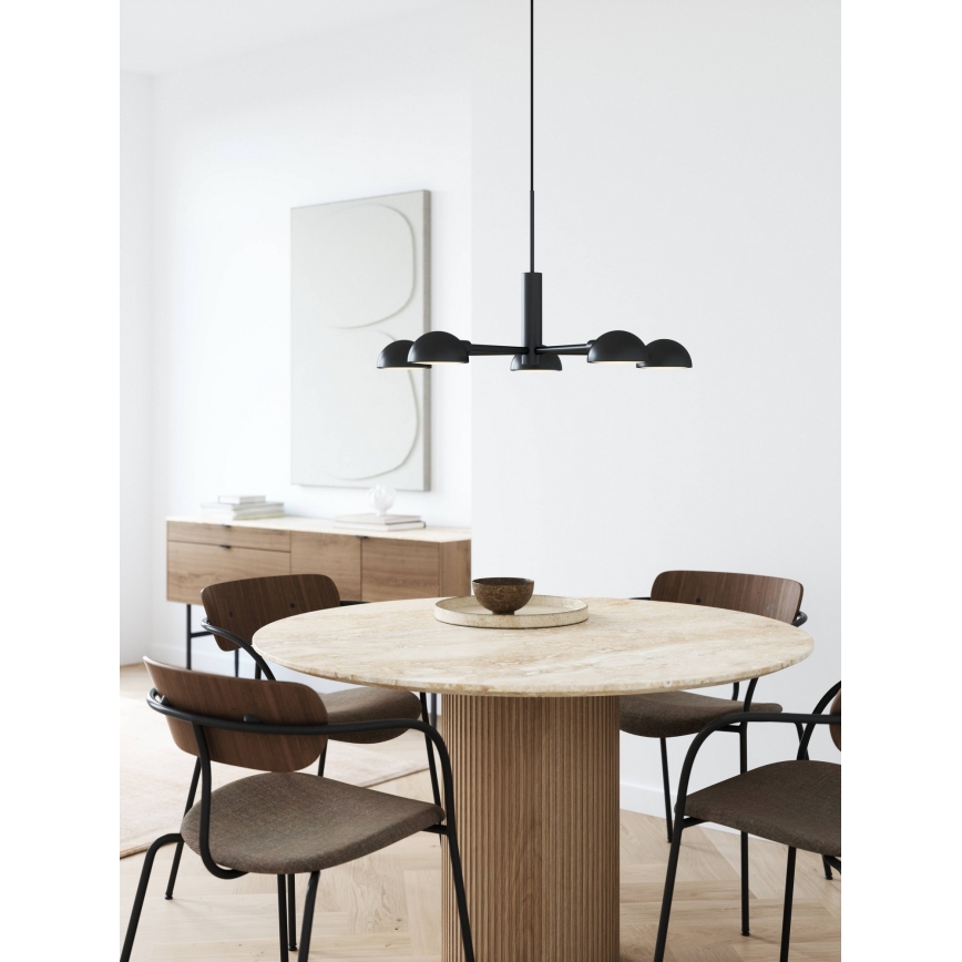 DFTP by Nordlux - Luster na sajli NOMI 5xE14/8W/230V crno