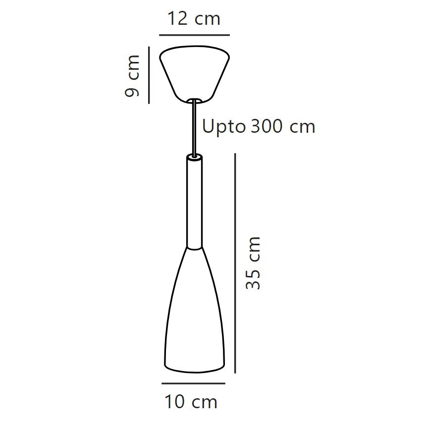 DFTP by Nordlux - Luster na sajli PURE 1xE27/40W/230V pr. 10 cm bela/orah