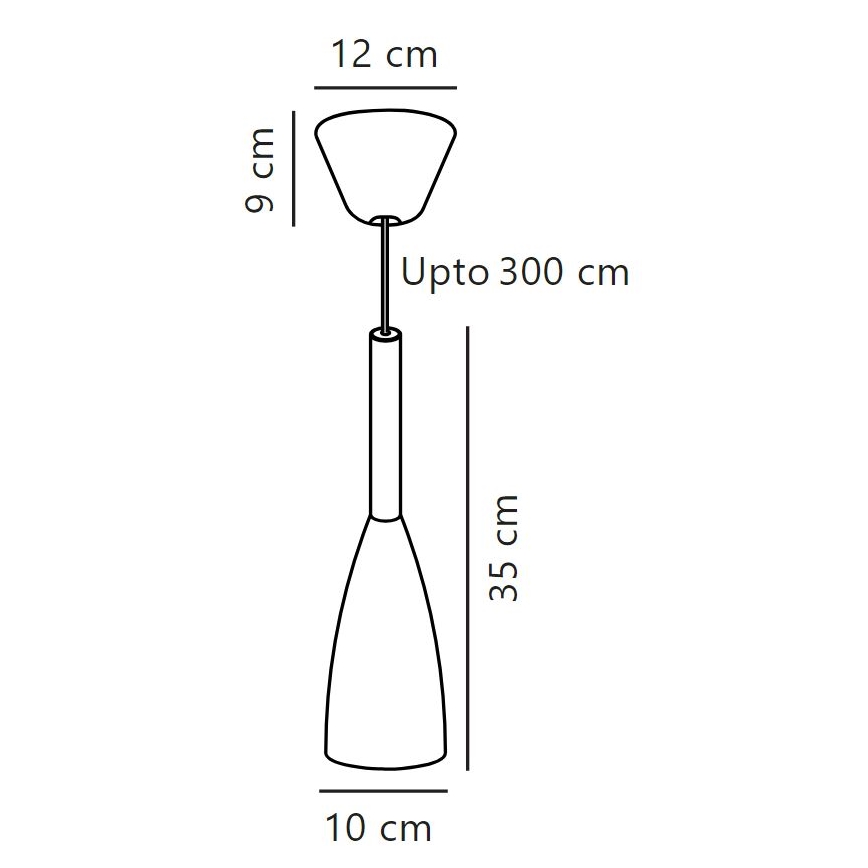 DFTP by Nordlux - Luster na sajli PURE 1xE27/40W/230V pr. 10 cm crno/orah