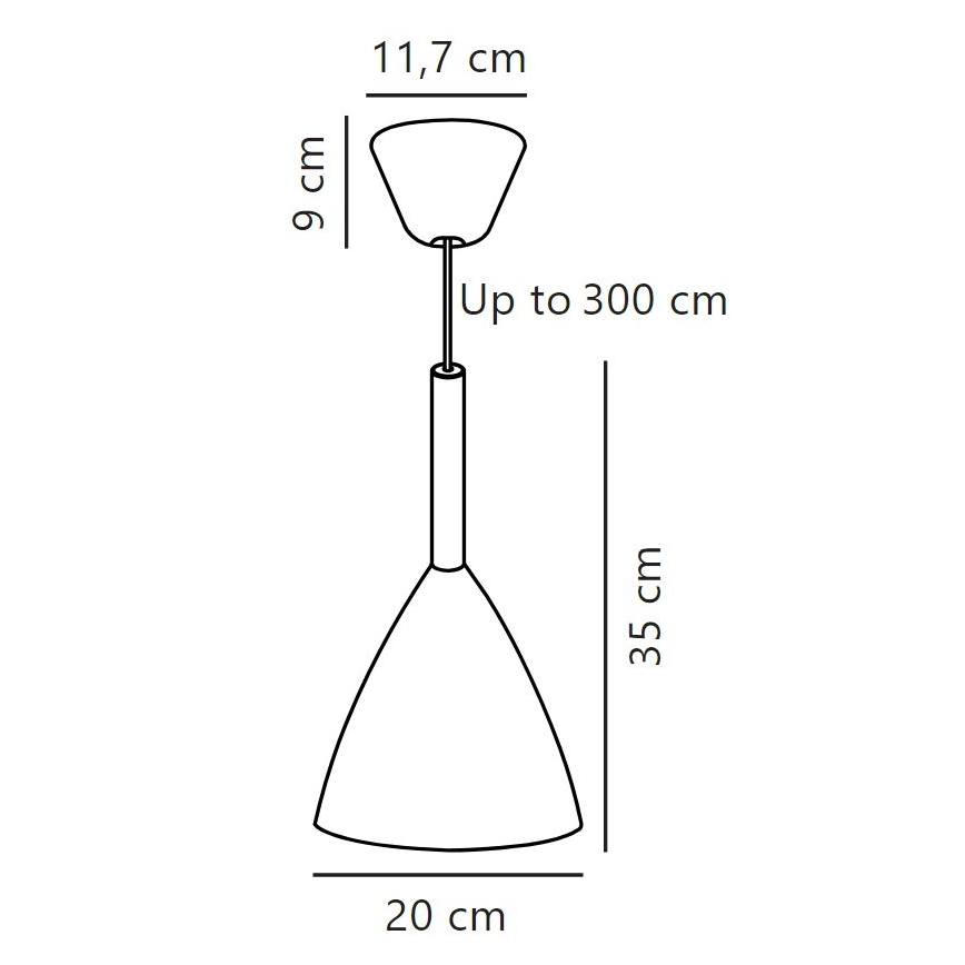 DFTP by Nordlux - Luster na sajli PURE 1xE27/40W/230V pr. 20 cm bela/jasen