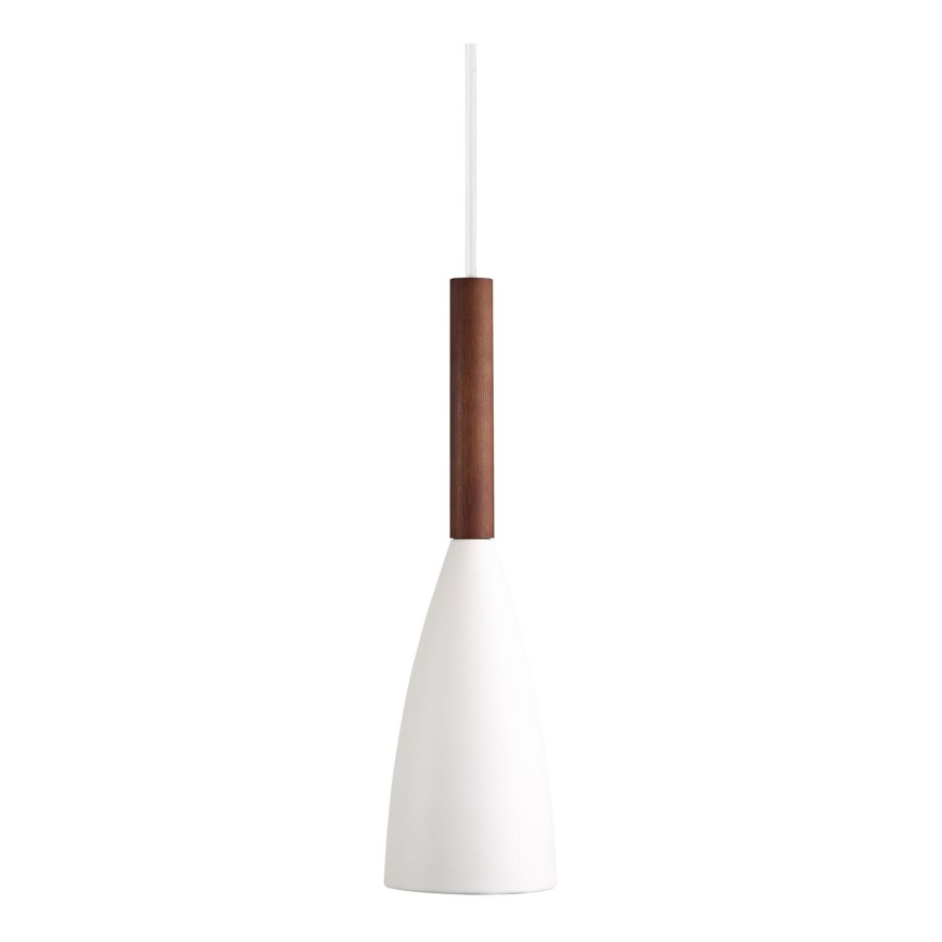 DFTP by Nordlux - Luster na sajli PURE 1xE27/40W/230V pr. 10 cm bela/orah